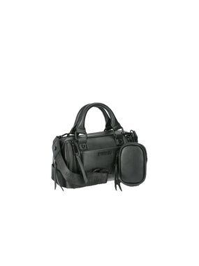 Madden NYC Core Barrel Bag, Black with coin pouch crossbody strap